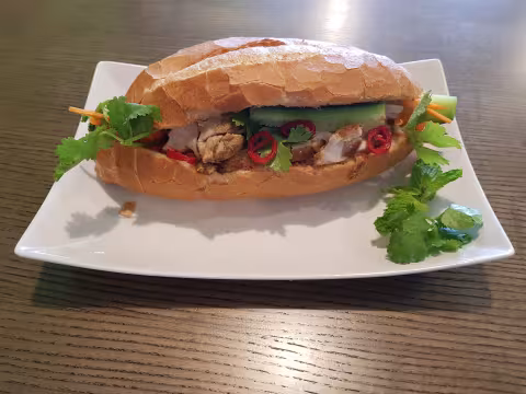 Banh Mi with Lemon Grass Chicken