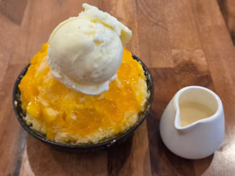 Mango Snow Ice With Diced Mango